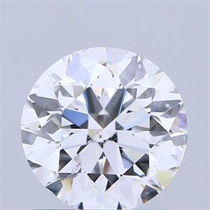 Picture of Natural Diamond 0.90 Carats, Round with Very Good Cut, D Color, SI2 Clarity and Certified by GIA