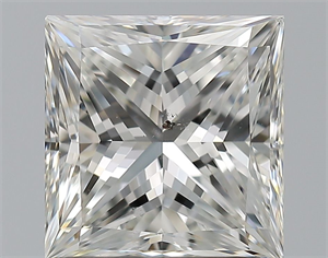 Picture of Natural Diamond 2.00 Carats, Princess with  Cut, G Color, SI1 Clarity and Certified by GIA