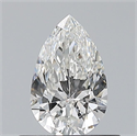 Natural Diamond 0.50 Carats, Pear with  Cut, F Color, VVS1 Clarity and Certified by GIA