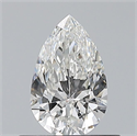 Natural Diamond 0.50 Carats, Pear with  Cut, F Color, VVS1 Clarity and Certified by GIA