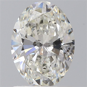 Picture of Natural Diamond 1.01 Carats, Oval with  Cut, I Color, SI2 Clarity and Certified by GIA