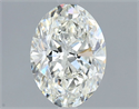 Natural Diamond 1.31 Carats, Oval with  Cut, I Color, SI1 Clarity and Certified by GIA