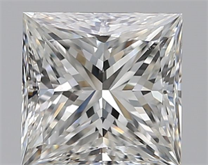 Picture of Natural Diamond 1.50 Carats, Princess with  Cut, G Color, SI1 Clarity and Certified by GIA