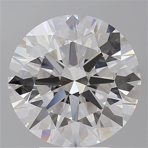 Picture of Lab Grown Diamond 5.04 Carats, Round with Ideal Cut, E Color, VVS2 Clarity and Certified by IGI
