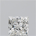 Natural Diamond 1.01 Carats, Princess with  Cut, J Color, VVS1 Clarity and Certified by GIA