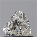 Natural Diamond 0.48 Carats, Heart with  Cut, I Color, VVS2 Clarity and Certified by GIA