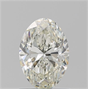 Natural Diamond 1.01 Carats, Oval with  Cut, J Color, SI1 Clarity and Certified by GIA