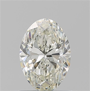 Picture of Natural Diamond 1.01 Carats, Oval with  Cut, J Color, SI1 Clarity and Certified by GIA