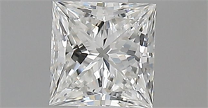 Picture of Natural Diamond 0.40 Carats, Princess with  Cut, G Color, VVS1 Clarity and Certified by GIA