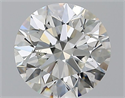 Natural Diamond 2.81 Carats, Round with Excellent Cut, G Color, SI1 Clarity and Certified by GIA