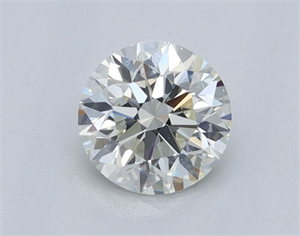 Picture of Natural Diamond 0.45 Carats, Round with Excellent Cut, L Color, VVS1 Clarity and Certified by GIA