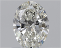 Natural Diamond 0.46 Carats, Oval with  Cut, I Color, VS1 Clarity and Certified by GIA