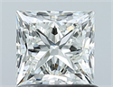 Natural Diamond 1.01 Carats, Princess with  Cut, I Color, VS2 Clarity and Certified by GIA
