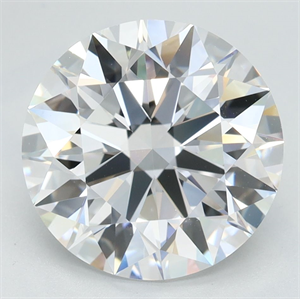 Picture of Lab Grown Diamond 3.62 Carats, Round with Excellent Cut, D Color, VVS1 Clarity and Certified by GIA