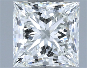 Foto Diamante Natural 0.61 quilates, Princesa , Color H, claridad VVS1 y certificado IGI de