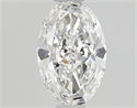 Natural Diamond 0.50 Carats, Oval with  Cut, D Color, VS2 Clarity and Certified by GIA