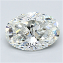 Diamante Natural 3.50 quilates, Ovalado , Color H, claridad VS2 y certificado GIA