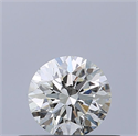 Natural Diamond 0.40 Carats, Round with Excellent Cut, H Color, VVS2 Clarity and Certified by IGI