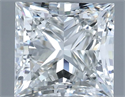 Natural Diamond 1.21 Carats, Princess with  Cut, H Color, VVS1 Clarity and Certified by IGI
