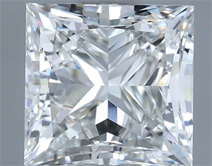 Picture of Natural Diamond 1.21 Carats, Princess with  Cut, H Color, VVS1 Clarity and Certified by IGI