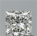 Natural Diamond 0.80 Carats, Princess with  Cut, H Color, VS1 Clarity and Certified by GIA