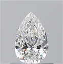 Natural Diamond 0.51 Carats, Pear with  Cut, E Color, VS2 Clarity and Certified by GIA
