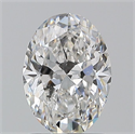 Natural Diamond 1.20 Carats, Oval with  Cut, F Color, SI1 Clarity and Certified by GIA
