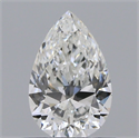 Natural Diamond 0.59 Carats, Pear with  Cut, F Color, VS2 Clarity and Certified by GIA