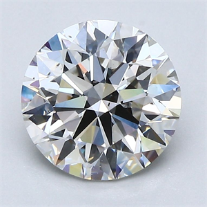 Picture of Natural Diamond 2.21 Carats, Round with Excellent Cut, H Color, SI1 Clarity and Certified by GIA