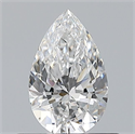 Diamante Natural 0.50 quilates, De pera , Color E, claridad VVS2 y certificado GIA