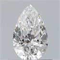 Natural Diamond 0.50 Carats, Pear with  Cut, E Color, VVS2 Clarity and Certified by GIA