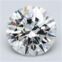 Natural Diamond 5.14 Carats, Round with Excellent Cut, H Color, VS2 Clarity and Certified by GIA