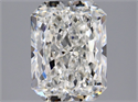 Natural Diamond 2.01 Carats, Radiant with  Cut, G Color, IF Clarity and Certified by GIA