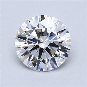Picture of Lab Grown Diamond 1.10 Carats, Round with Ideal Cut, D Color, VVS2 Clarity and Certified by IGI