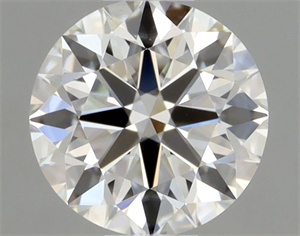 Picture of Natural Diamond 0.42 Carats, Round with Excellent Cut, H Color, VS1 Clarity and Certified by GIA