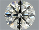 Natural Diamond 0.80 Carats, Round with Excellent Cut, M Color, VVS2 Clarity and Certified by GIA