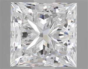 Foto Diamante Natural 0.70 quilates, Princesa , Color F, claridad VVS2 y certificado GIA de