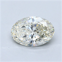 Natural Diamond 3.01 Carats, Oval with  Cut, K Color, VS2 Clarity and Certified by GIA