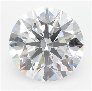 Picture of Lab Grown Diamond 4.00 Carats, Round with Ideal Cut, D Color, VVS1 Clarity and Certified by IGI