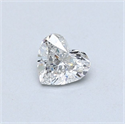 Natural Diamond 0.31 Carats, Heart with  Cut, G Color, I1 Clarity and Certified by GIA