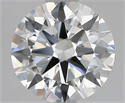 Natural Diamond 2.00 Carats, Round with Excellent Cut, E Color, VVS1 Clarity and Certified by GIA