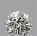 Natural Diamond 0.61 Carats, Round with Excellent Cut, J Color, VS2 Clarity and Certified by IGI
