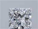 Natural Diamond 0.53 Carats, Princess with  Cut, E Color, VS1 Clarity and Certified by GIA