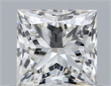 Natural Diamond 0.63 Carats, Princess with  Cut, J Color, VVS1 Clarity and Certified by GIA