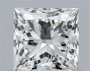 Picture of Natural Diamond 0.63 Carats, Princess with  Cut, J Color, VVS1 Clarity and Certified by GIA