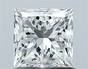 Picture of Natural Diamond 1.01 Carats, Princess with  Cut, H Color, VS2 Clarity and Certified by GIA