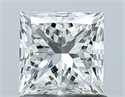 Natural Diamond 1.01 Carats, Princess with  Cut, H Color, VS2 Clarity and Certified by GIA
