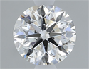 Natural Diamond 0.71 Carats, Round with Excellent Cut, H Color, SI2 Clarity and Certified by GIA