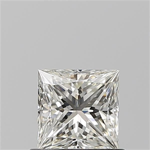 Picture of Natural Diamond 0.64 Carats, Princess with  Cut, I Color, VVS2 Clarity and Certified by GIA