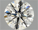 Natural Diamond 0.90 Carats, Round with Excellent Cut, I Color, SI2 Clarity and Certified by IGI
